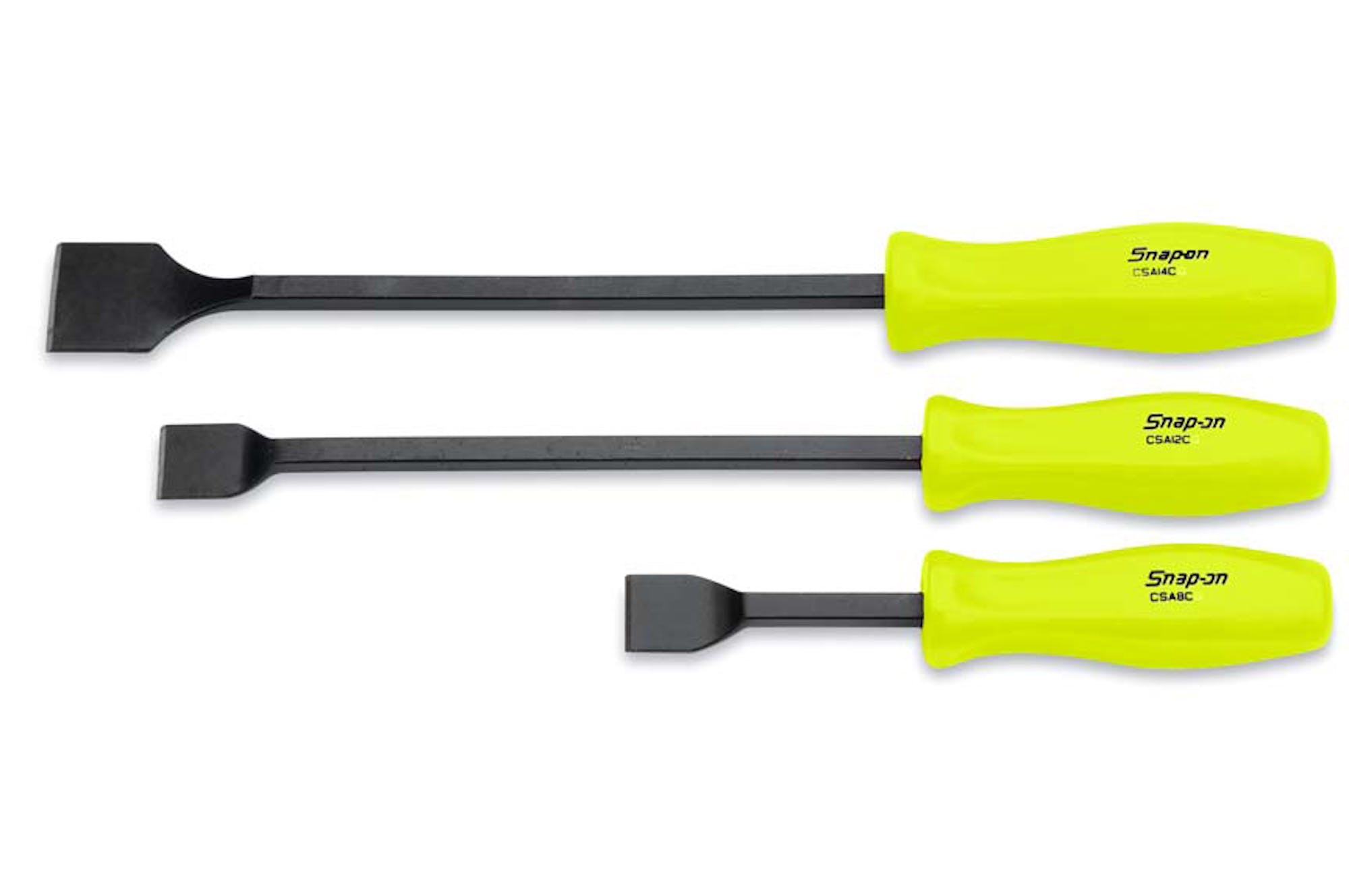 3 pc Rigid Carbon Scraper Set (Hi-Viz) | CSA300AHV 3 pc Rigid Carbon Scraper Set (Hi-Viz) | CSA300AHV